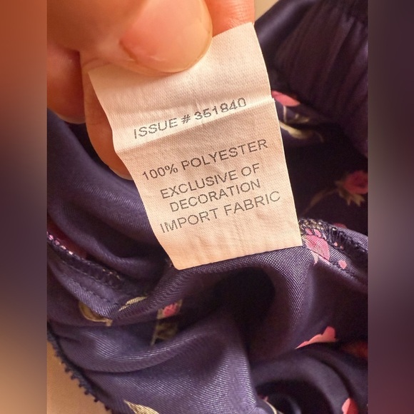 Floral Satin Pants pijama pant size M - Picture 9 of 16